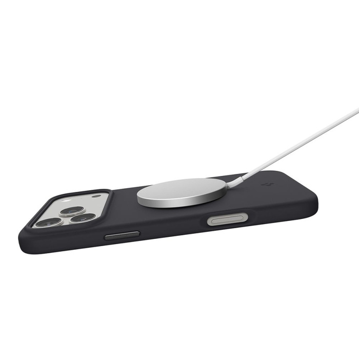 ETUI SPIGEN IPHONE 17 PRO SILICONE FIT MAG MAGSAFE BLACK