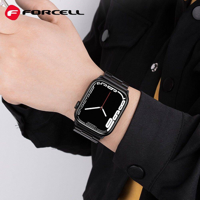 FORCELL F-DESIGN FA10 pasek do APPLE Watch 38 / 40 / 41 mm czarny