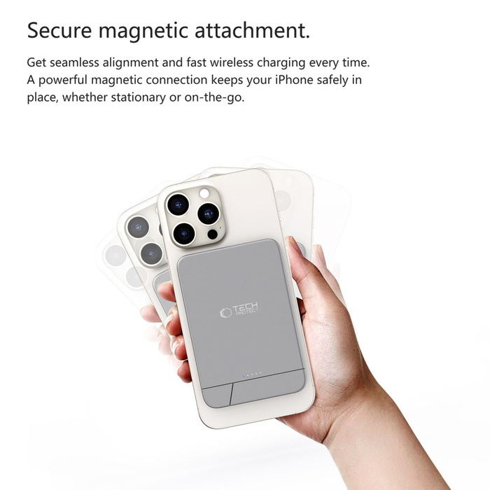 TECH-PROTECT PB15 LIFEMAG MAGSAFE POWER BANK 10000MAH SPACE GREY