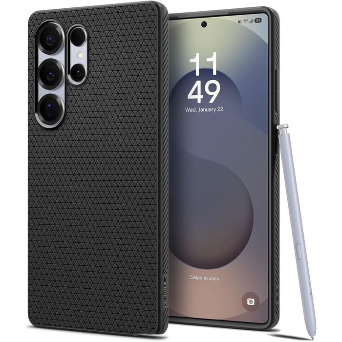 ETUI SPIGEN LIQUID AIR SAMSUNG GALAXY S25 ULTRA MATTE BLACK