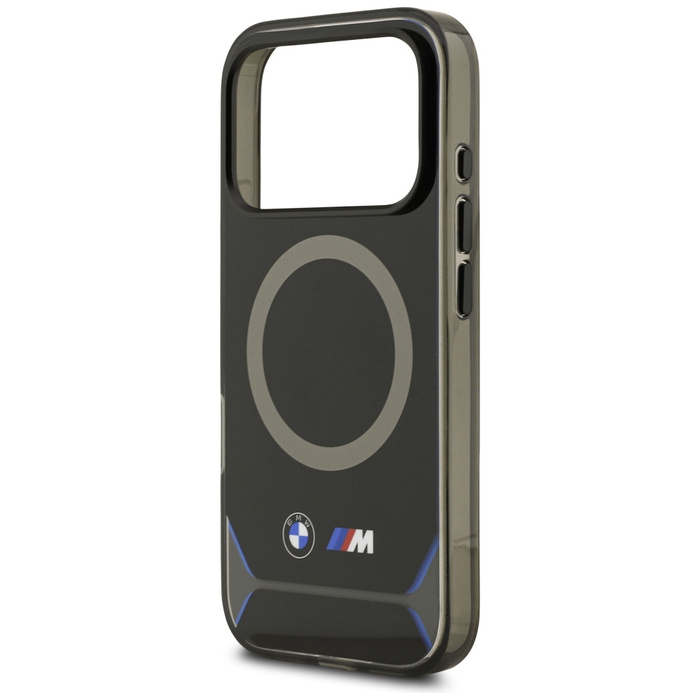 Etui BMW M IML Metal Buttons & Logo      MagSafe do iPhone 17 Pro niebieski