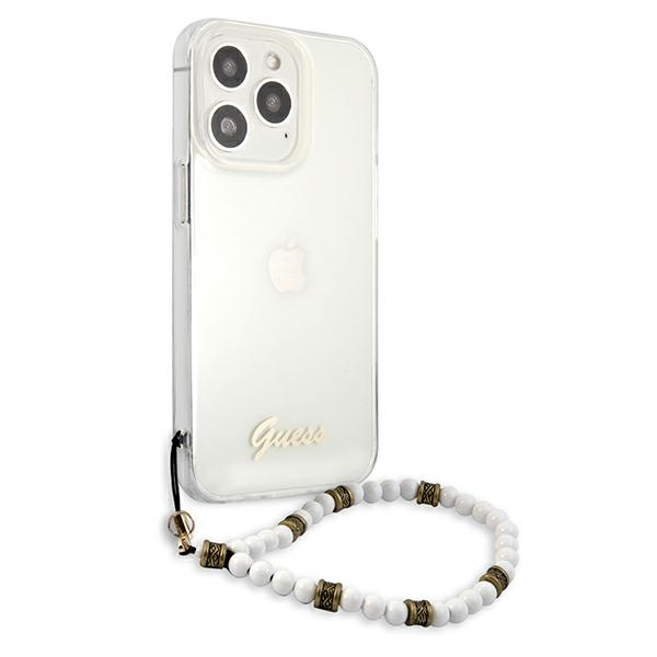 Etui GUESS Apple iPhone 13 13 Pro White Pearl Bezbarwny Hardcase