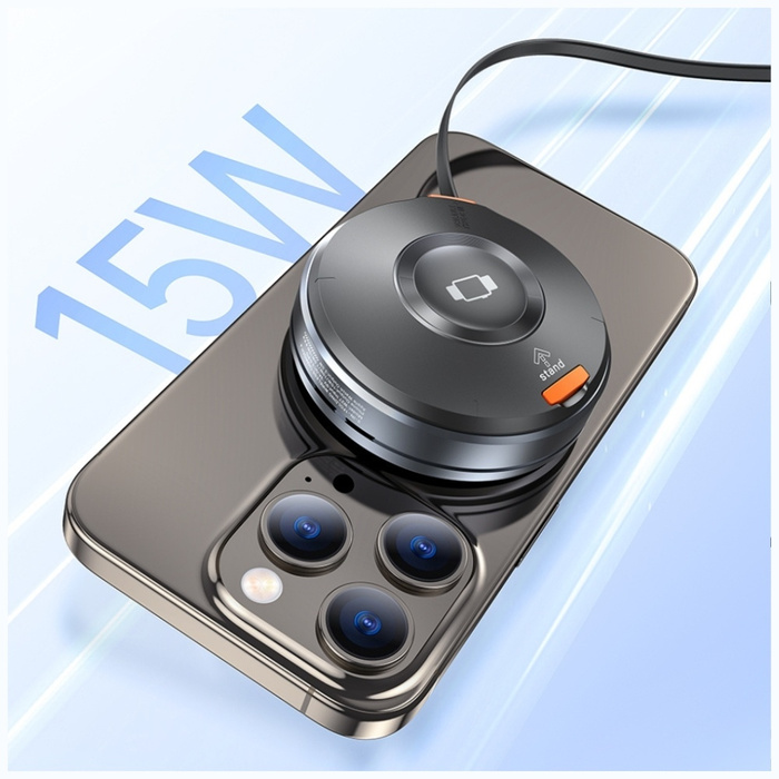 Ładowarka indukcyjna 3w1 AWEI W27 15W    z kablem USB-C Fast Charging czarny