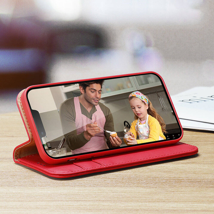 Etui portfel z blokadą RFID do iPhone 15 Plus Dux Ducis Hivo - czarne