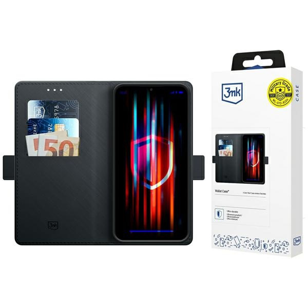 3MK Wallet Case Sam S24 FE S721  czarny/black