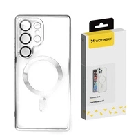 Etui Wozinsky Electroplated Case z Magsafe na Samsung Galaxy S25 - srebrne
