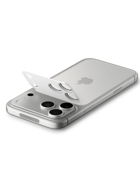 OSŁONA APARATU SPIGEN IPHONE 17 PRO OPTIK PRO XL GLAS.TR ”EZ FIT” CAMERA PROTECTOR SILVER