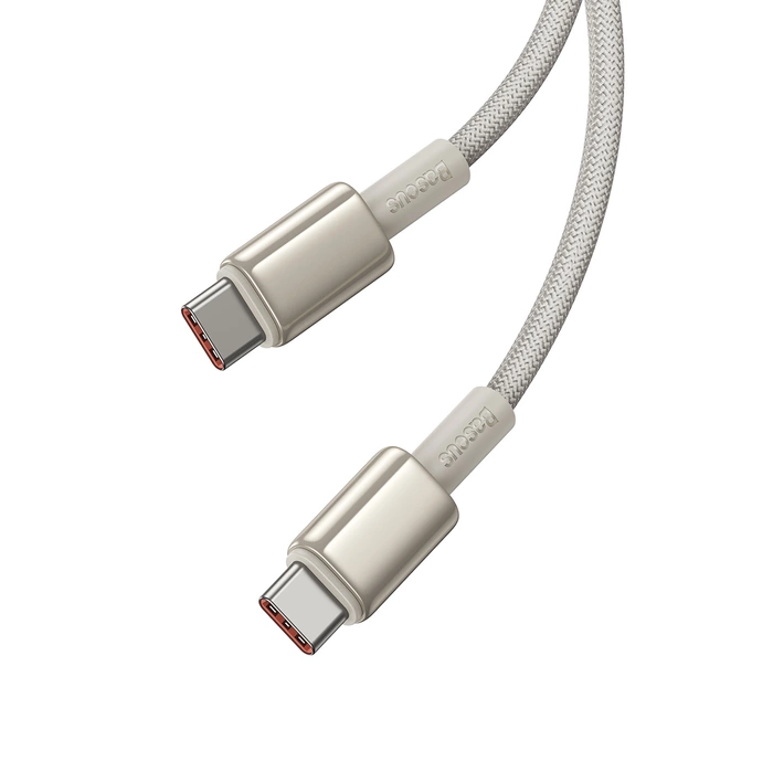 Kabel Baseus Tungsten Gold USB-C / USB-C 100W 1m - złoty