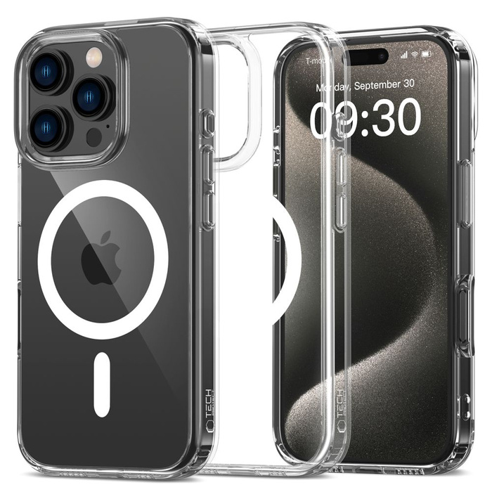 Etui TECH-PROTECT FLEXAIR HYBRID MAGSAFE IPHONE 16 PRO MAX CLEAR