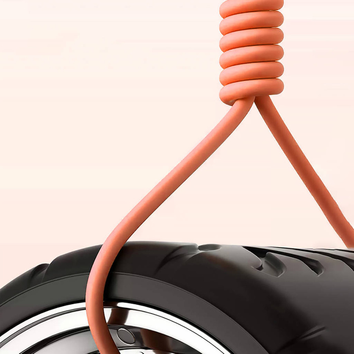 Kabel kątowy USB - USB C 120W 1m rotacja 180° Dudao - pomarańczowy