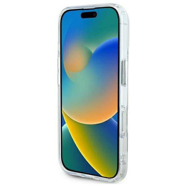 Etui Karl Lagerfeld iPhone 16 6.1" biały/white hardcase IML Metal Choupette Head MagSafe