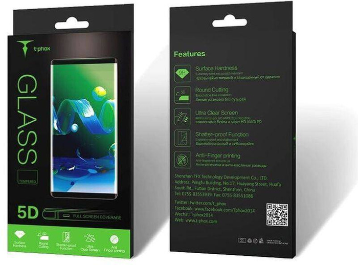 SZKŁO T-PHOX 5D SAM A72 BLACK FULL GLUE