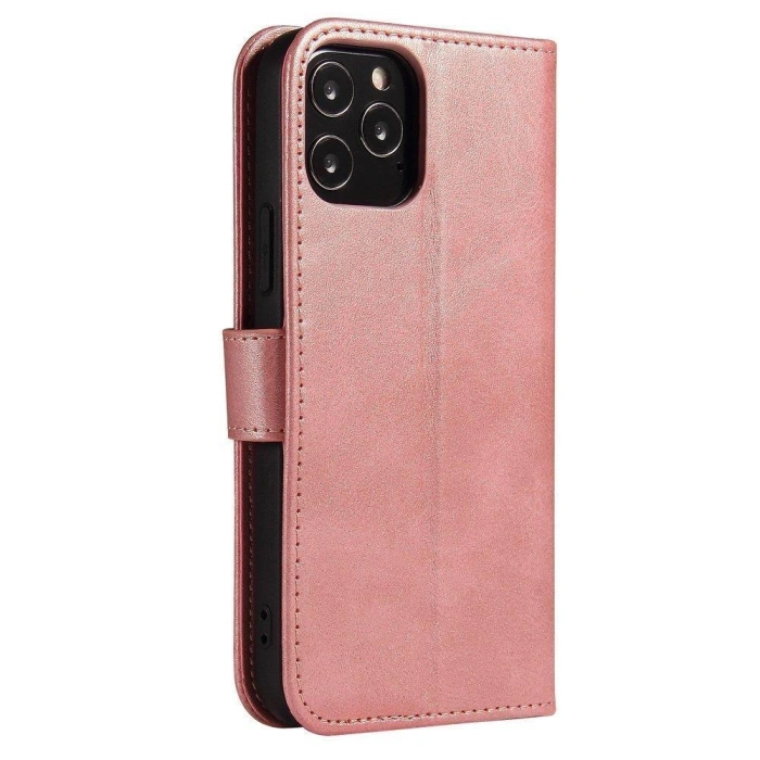 Magnet Case elegancki futerał etui pokrowiec z klapką i funkcją podstawki Xiaomi Redmi Note 11 Pro 5G / 11 Pro różowy