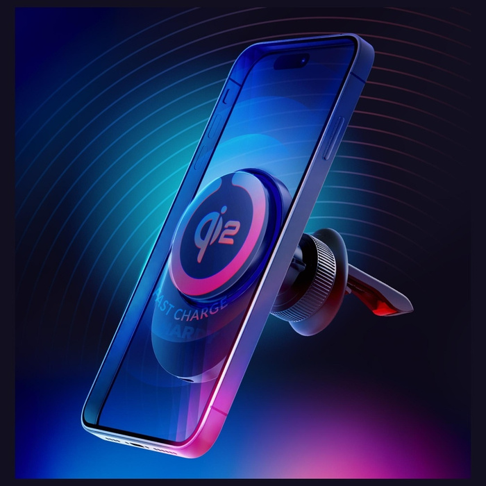 Ładowarka indukcyjna 3MK Hardy           AeroCharger 15W MPP Qi2 czarny