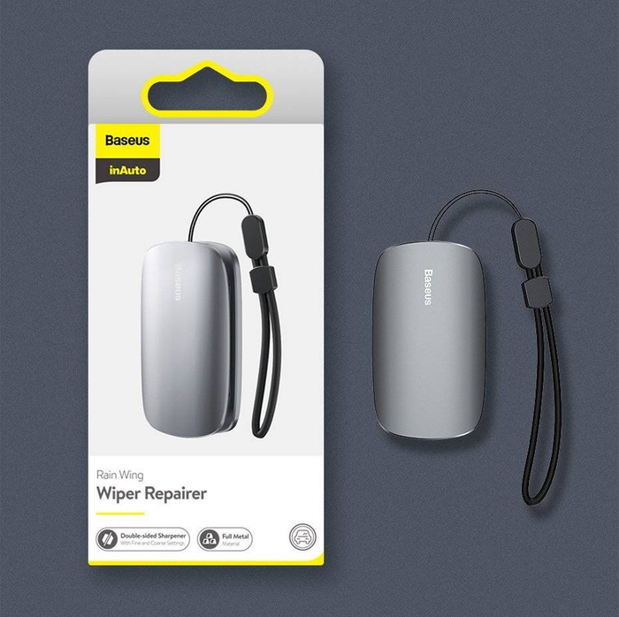 [PO ZWROCIE] Baseus regenerator czyścik ostrzałka do wycieraczek samochodowych nóż nożyk srebrny (CRXFQ-0S)
