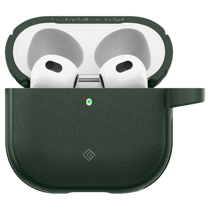 ETUI CASEOLOGY VAULT APPLE AIRPODS 4 MIDNIGHT GREEN