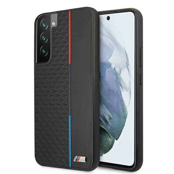 Etui BMW Samsung Galaxy S22 Plus M Collection Triangles Czarny Hardcase