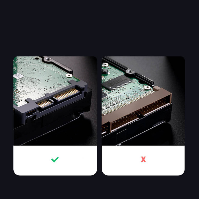 Ugreen kieszeń obudowa na dysk twardy 2,5'' SATA 3.0 6Gbps szary + kabel USB - USB Typ C 0,5m (CM300)