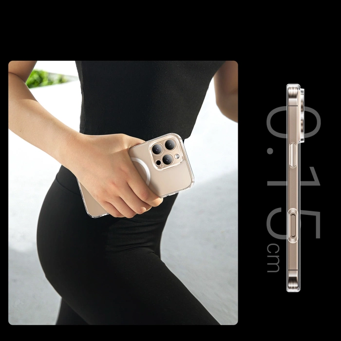 Etui Ugreen Classy Clear Magnetic na iPhone 16 Pro - przezroczyste