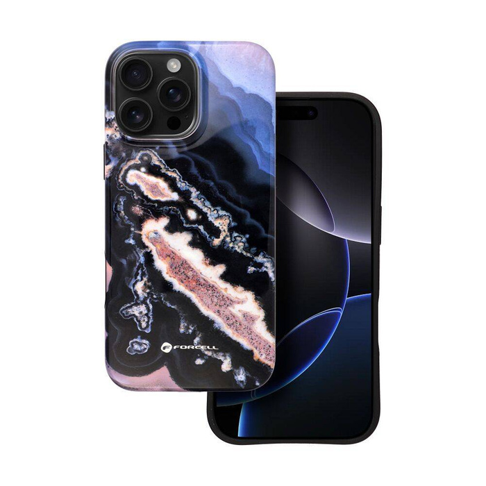 Etui na iPhone 16 PRO MAX Forcell F-Protect Mirage zgodny z MagSafe Military Drop-Test gold island