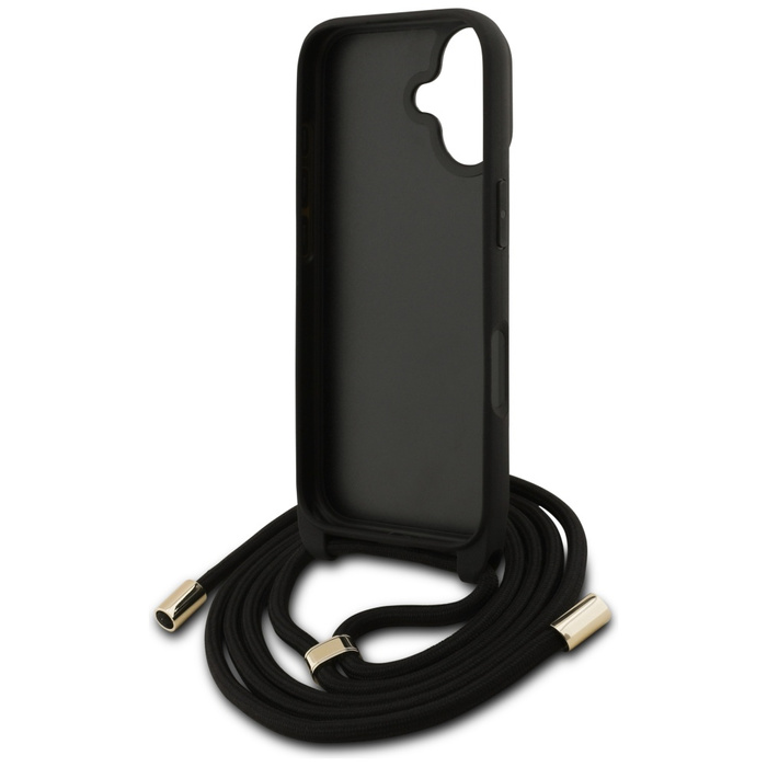 Etui Guess 4G Big Logo Cord Stap         Crossbody do iPhone 17 brązowy