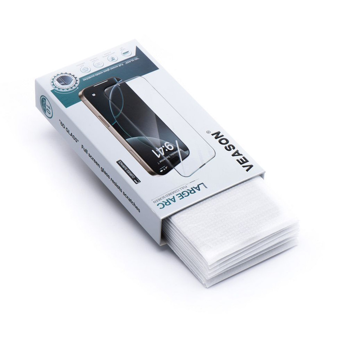 Szkło Hartowane 6D Pro Veason Glass (SET 10in1) - do Iphone 15 Pro czarny