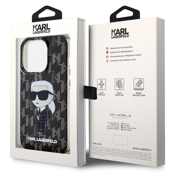 Etui Karl Lagerfeld KLHCP15LHNKMKLK iPhone 15 Pro 6.1" transparent hardcase Monogram Ikonik Case