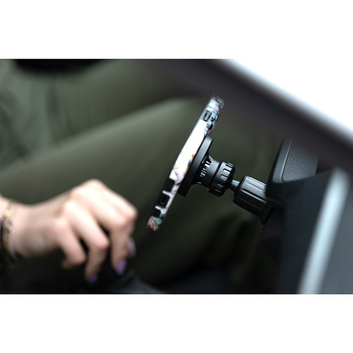 FORCELL F-Grip PrecisionX uchwyt samochodowy do szyby/deski/kratki kompatybilny z MagSafe czarny