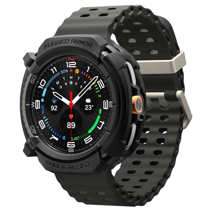 ETUI SPIGEN SAMSUNG GALAXY WATCH 8 CLASSIC 46 MM RUGGED ARMOR MATTE CZARNE
