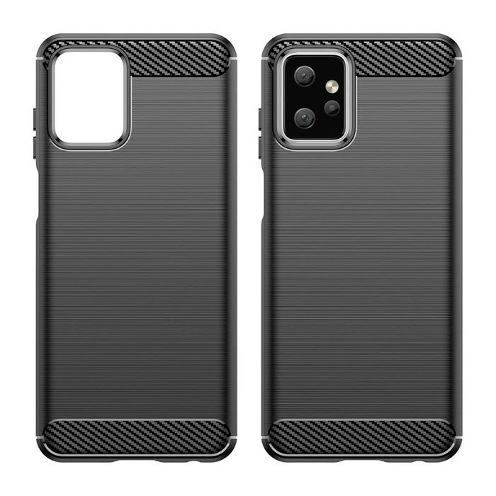 Etui Carbon Case etui do Motorola Moto G Power 2023 elastyczny silikonowy karbonowy pokrowiec czarne Case