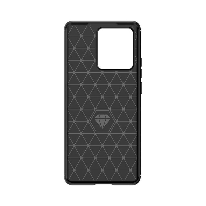 Etui silikonowe Carbon Case do Motorola Edge 40 - czarne