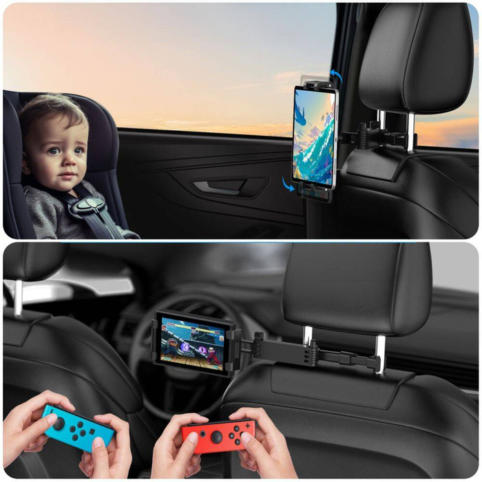 Uchwyt na zagłówek  TECH-PROTECT STRETCHABLE HEADREST CAR MOUNT BLACK