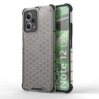 Etui Honeycomb etui do Xiaomi Redmi Note 12 5G / Poco X5 5G pancerny hybrydowy pokrowiec czarne Case