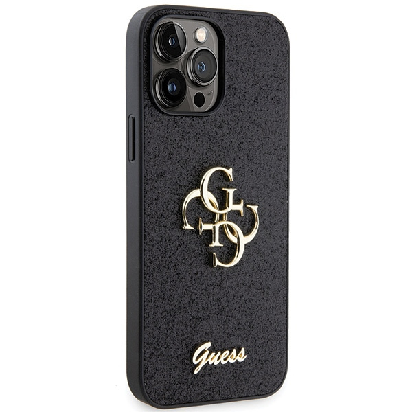 Etui Guess GUHCP13XHG4SGK iPhone 13 Pro Max 6.7" czarny/black hardcase Glitter Script Big 4G Case
