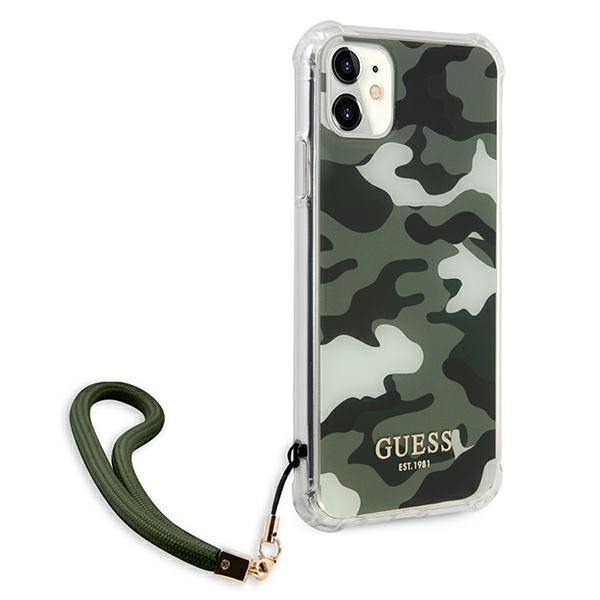 Etui GUESS Apple iPhone 11 Camo Collection Khaki Hardcase CASE