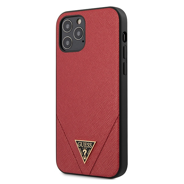 Etui GUESS Apple iPhone 12 Pro Max Saffiano Czerwony Hardcase