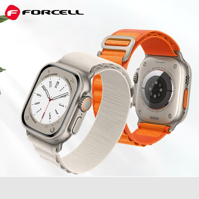 FORCELL F-DESIGN FA13 pasek do APPLE Watch 38 / 40 / 41 mm pomarańczowy