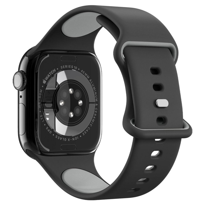 PASEK SPIGEN APPLE WATCH 6 / 7 / 8 / 9 / 10 / SE / ULTRA 1 / 2 (44 / 45 / 46 / 49 MM) NANO POP BLACK SESAME