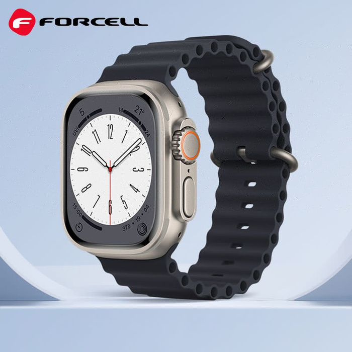 Pasek do Apple Watch Forcell F-Design FA12 dziurki silikon 38 / 40 / 41 mm niebieski