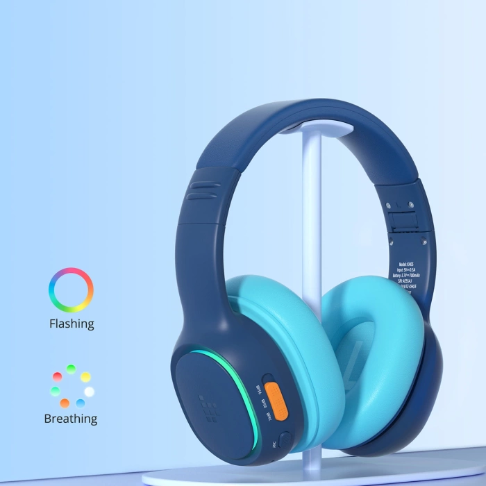 Słuchawki bezprzewodowe Tronsmart KH03 z ANC, dla dzieci, bezpieczne - niebieskie