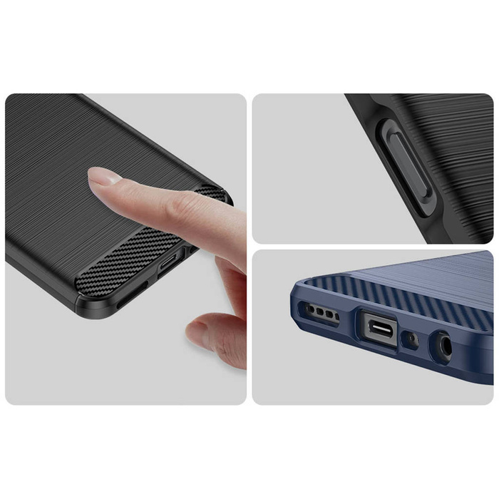 Etui Carbon Case etui do Realme 10 5G / Realme 9i 5G elastyczny silikonowy karbonowy pokrowiec czarne Case