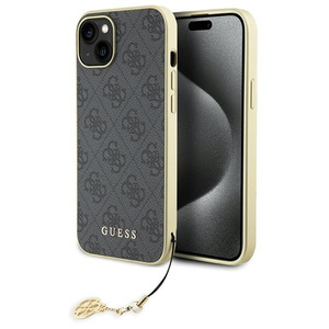 Etui Guess GUHCP15MGF4GGR iPhone 15 Plus 6.7" szary/grey hardcase 4G Charms Collection Case