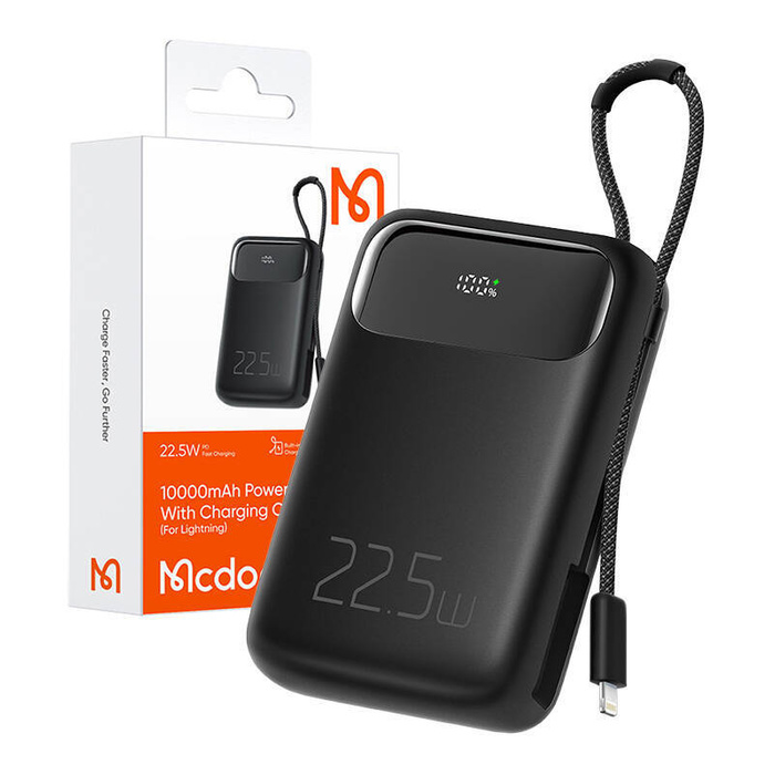 Power Bank Mcdodo MC-3253 10000mAh, 22.5W, do Light (czarny)