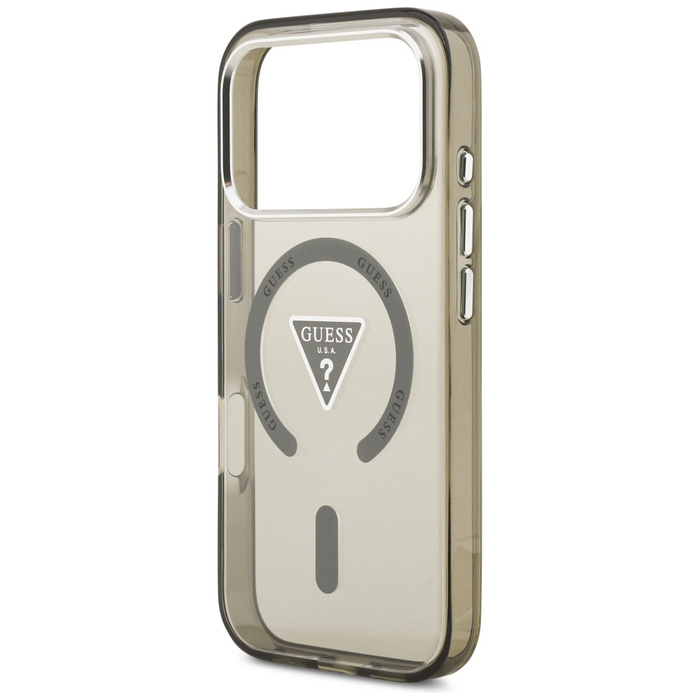 Etui Guess IML Gradient Triangle Logo    MagSafe do iPhone 17 Pro Max khaki