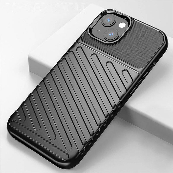 Thunder Case elastyczne pancerne etui pokrowiec iPhone 13 mini czarny