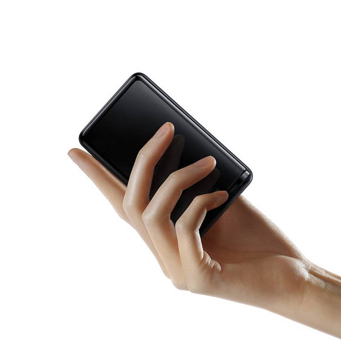 Baseus Magnetic Bracket Wireless Fast Charge Power Bank 10000mAh 20W Purple（With Xiaobai series fast charging Cable Type-C to Type-C 60W(20V/3A) 50cm White）