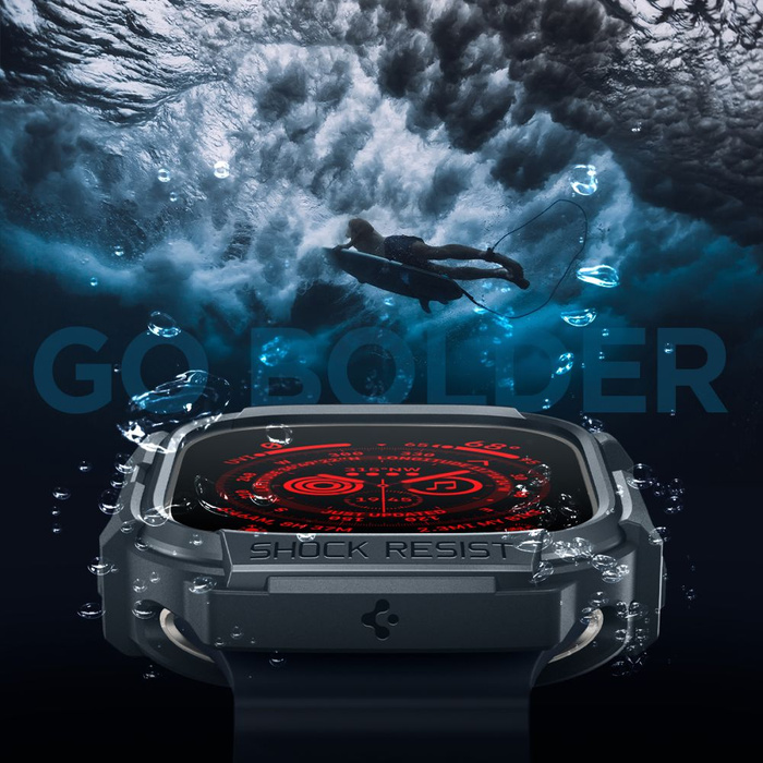 Etui Spigen Rugged Armor Apple Watch Ultra 1 / 2 (49 Mm) Dark Grey Case