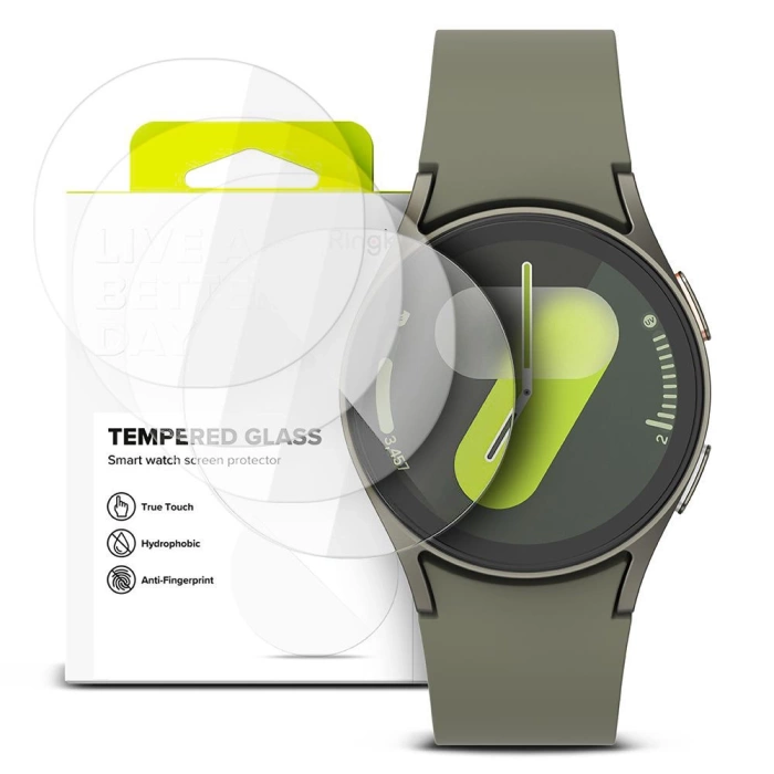 SZKŁO HARTOWANE RINGKE TEMPERED GLASS 4-PACK GALAXY WATCH 4 / 5 / 6 / 7 / FE (40 MM) CLEAR