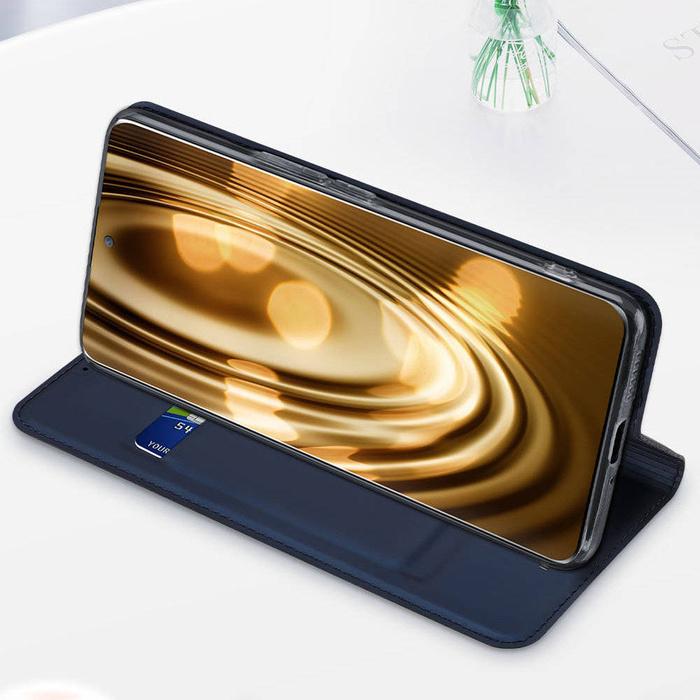 Etui Dux Ducis Skin Pro etui do Honor Magic5 pokrowiec z klapką portfel na kartę podstawka czarne Case
