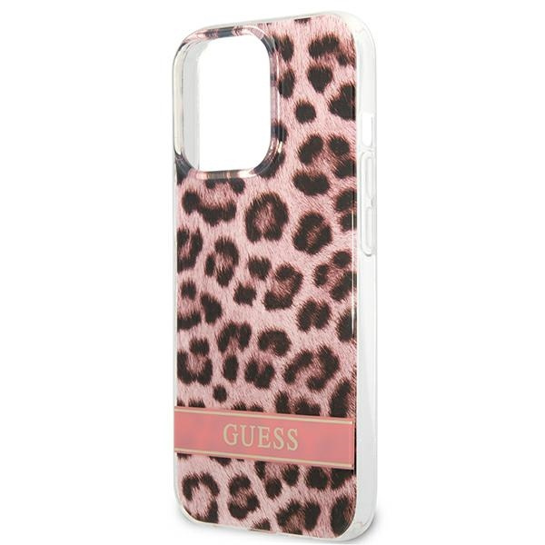 Etui GUESS Apple iPhone 13 Pro Max Leopard Różowy Hardcase